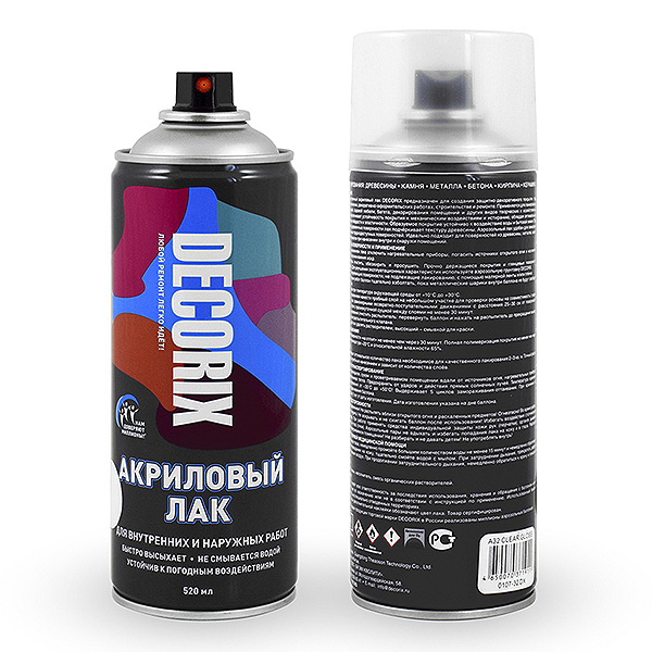 Лак акриловый DECORIX матовый