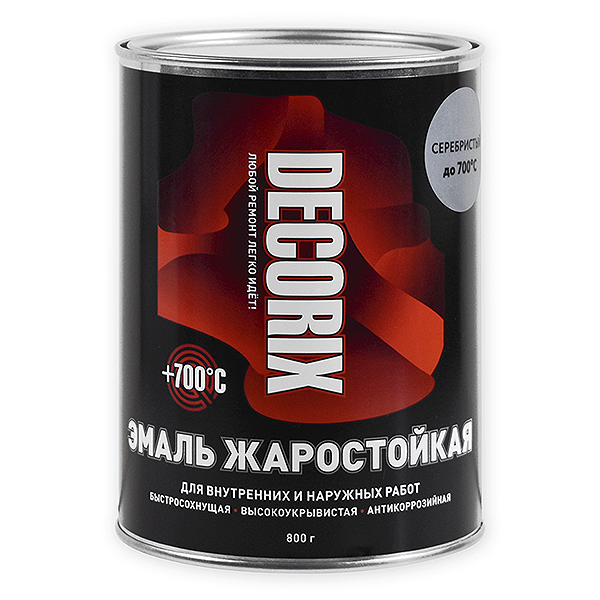 Эмаль жаростойкая +700°С DECORIX