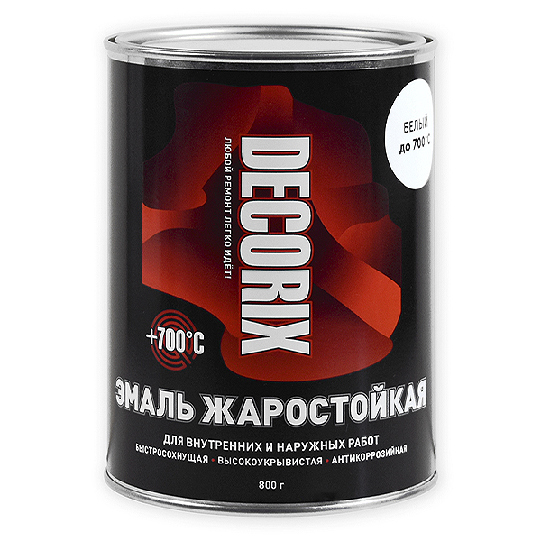 Эмаль жаростойкая +700°С DECORIX
