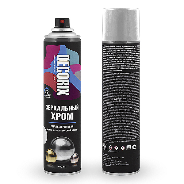 Эмаль Зеркальный Хром DECORIX
