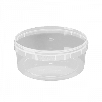 Тара пластиковая с крышкой 0.21 л